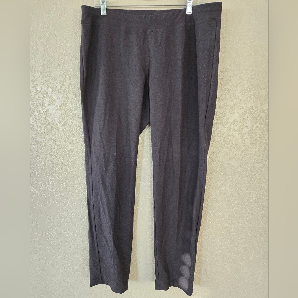 Eileen Fisher Gray Pull On Pants L
